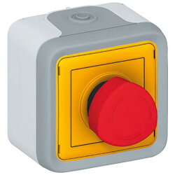 Legrand Taster 69727 Nottaster FR AP grau