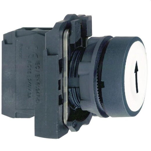 Schneider Electric Drucktaster XB5AA3341 Flach weiss
