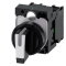 Siemens Knebelschalter beleuchtbar 22mm rund schwarz weiss 3SU1100-2BM60-1NA0