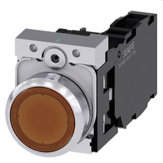 Siemens Drucktaster beleuchtet 22mm rund rot 1S1OE 3SU1153-0AB00-1FA0