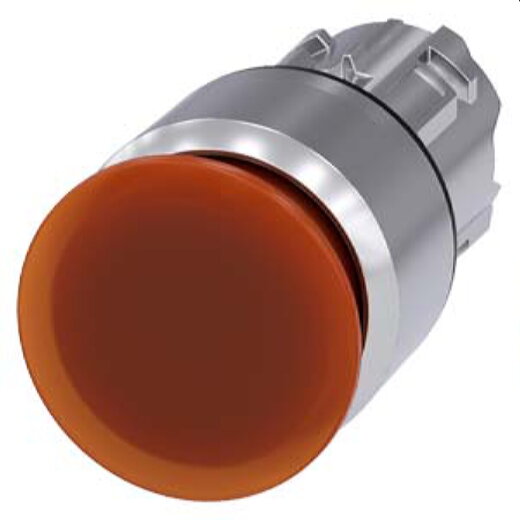 Siemens Pilzdrucktaster beleuchtet 22mm rund amber 30mm 3SU1051-1AA00-0AA0