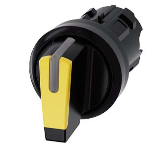 Siemens Knebelschalter beleuchtbar 22mm rund gelb 3SU1002-2BN30-0AA0