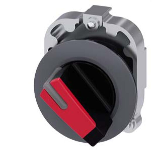 Siemens Knebelschalter beleuchtbar 30mm rund Metall matt rot 3SU1062-2DC20-0AA0