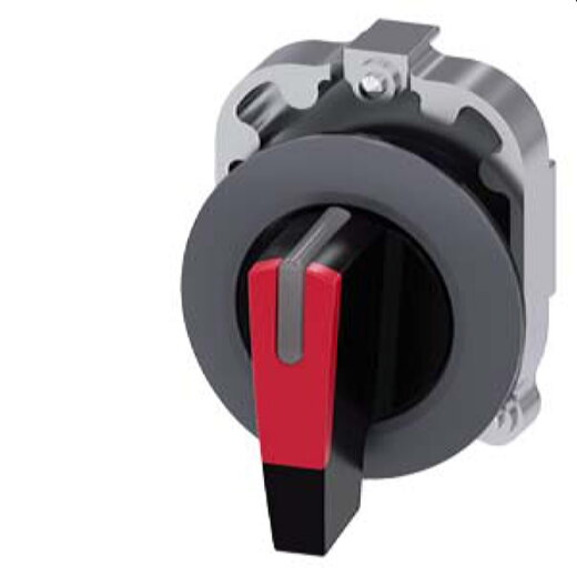 Siemens Knebelschalter beleuchtbar 30mm rund Metall matt rot 3SU1062-2EL20-0AA0