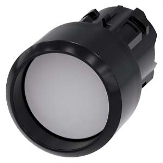 Siemens Drucktaster 22mm rund weiss Frontring 3SU1000-0CB60-0AA0