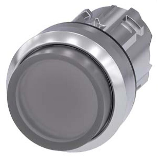 Siemens Drucktaster beleuchtet 22mm rund klar 3SU1051-0BB70-0AA0