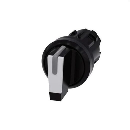 Siemens Knebelschalter beleuchtbar 22mm rund schwarz weiss