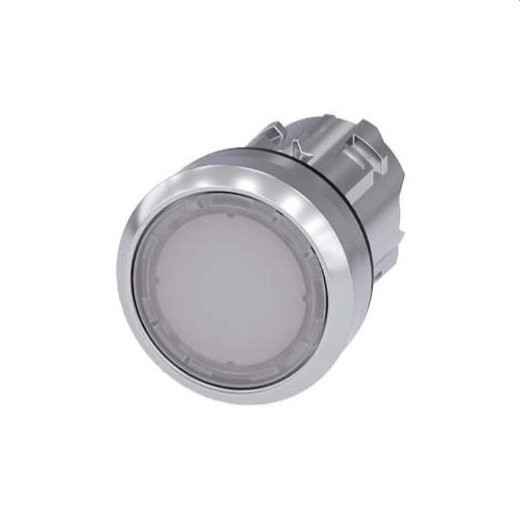 Siemens Drucktaster beleuchtet 22mm rund weiss 3SU1051-0AB60-0AA0