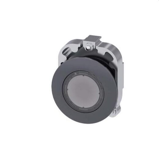 Siemens Drucktaster beleuchtet 30mm rund Metall matt klar 3SU1061-0JA70-0AA0