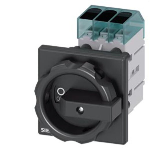 Siemens Lasttrennschalter 3LD3 Iu63A 3polig 22,0kW schwarz 3LD3454-0TK51