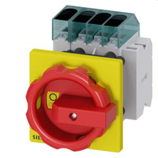 Siemens Lasttrennschalter 3LD3 Iu63A 3p+N 22,0kW rot/gelb 1Ö+1S 3LD3454-1TL53