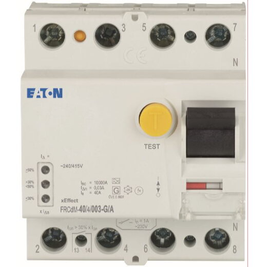 EATON Electric FI-Schutzschalter FRCDM-40/4/003-G/A 40/0,03A 4polig