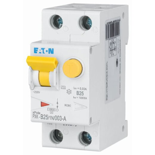 EATON Electric FI/LS-Kombination PXK-B25/1N/003-A B25A 1polig+N 0,03A