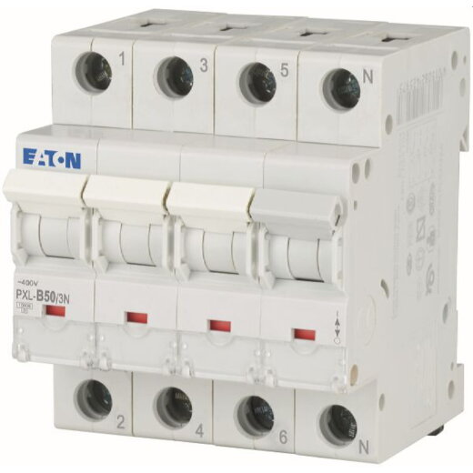 EATON Electric Leitungsschutzschalter PXL-B50/3N B50A 3polig+N