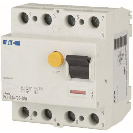 EATON Electric FI-Schutzschalter PXF-63/4/03-S/A-BRD 4polig 63/0,3A