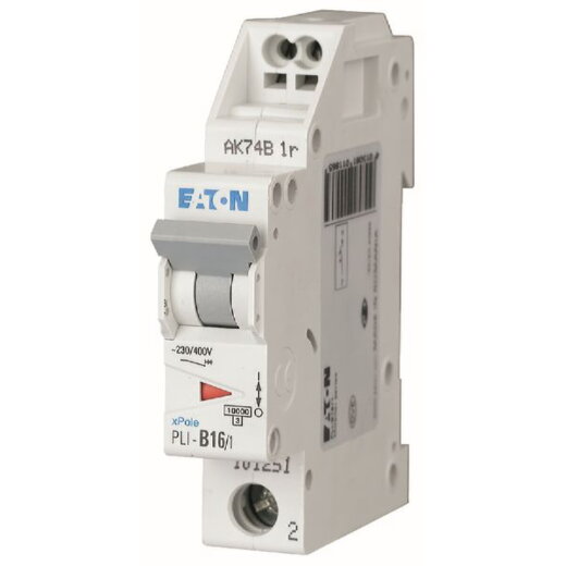 EATON Electric Leitungsschutzschalter PLI-B16/1 B16A 1polig (Steckkl.)