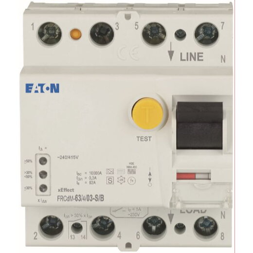 EATON Electric FI-Schutzschalter allstromsensitiv FRCDM-63/4/03-S/B 63/0,3A 4polig