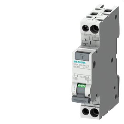 Siemens FI/LS-Schalter kompakt 6kA Typ A 30mA B13 5SV1316-6KK13