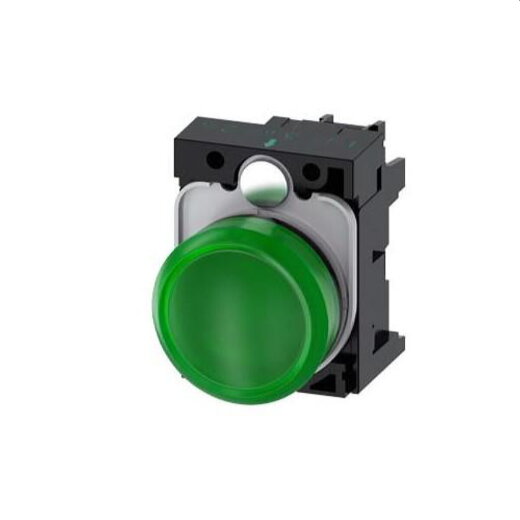 Siemens Leuchtmelder 22mm rund gruen Linse glatt 3SU1102-6AA40-1AA0