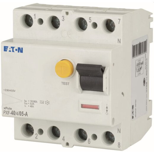 EATON Electric FI-Schutzschalter PXF-40/4/05-A 4polig 40/0,5A