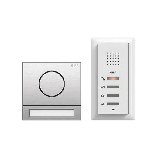 Gira Einfamilienhauspaket 2406000 EFH-Paket Audio 106 Edelstahl 2406000