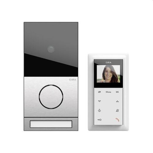 Gira Einfamilienhauspaket 2416000 EFH-Paket Video 106 Edelstahl 2416000