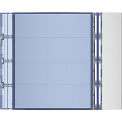 Bticino Tastenmodul 352041 Sfera New m. 4 Ruftasten ALLMETAL