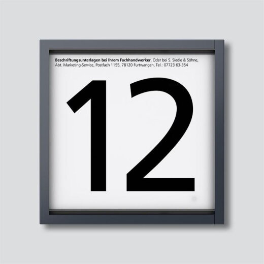 Siedle Informationsmodul IM 612-0 AG anthrazitgrau