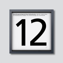 Siedle Informationsmodul IM 612-0 AG anthrazitgrau