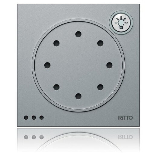 Ritto Türsprechmodul mit Lichttaste 1876020 TwinBus silber
