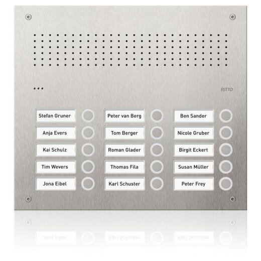 Ritto Türstation Acero Pur Edelstahl 15WE 3 Spalten