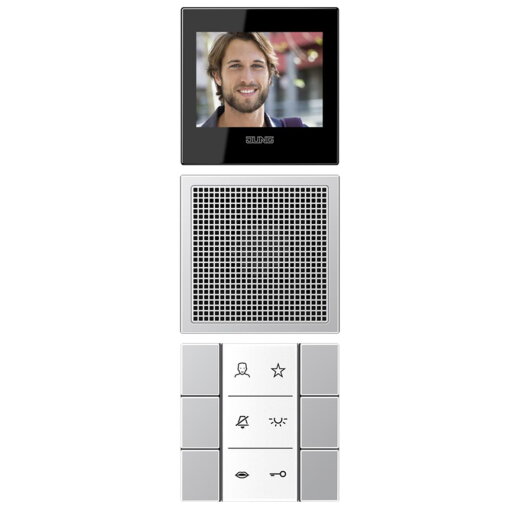 Jung Siedle In-Home-Bus Video-Innenstationen, Serie LS, Aluminium SIVIAL627