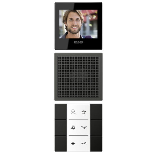 Jung Siedle In-Home-Bus Video-Innenstationen, Serie LS, anthrazit (lackiertes Aluminium) SIVIAL627AN