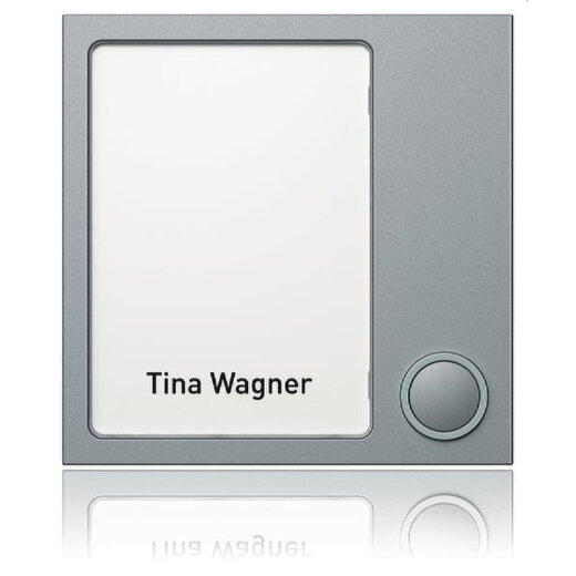 Ritto Portier Tastenmodul 1875120 TwinBus 1Taste silber