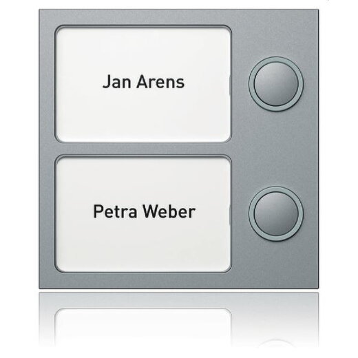 Ritto Portier Tastenmodul 1875220 TwinBus 2Tasten silber