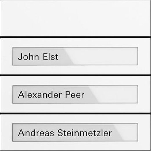 Gira Ruftastenmodul 5533902 3fach System 106 Verkehrsweiss