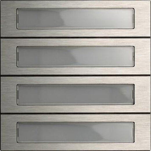 Gira Ruftastenmodul 5534920 4fach System 106 Edelstahl