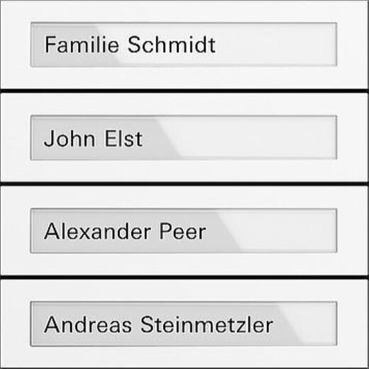 Gira Ruftastenmodul 5534902 4fach System 106 Verkehrsweiss