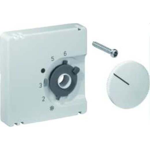 Alre-It Abdeckung für Raumtemperaturregler JZ-001.000 50x50mm glanz reinweiss UN990035