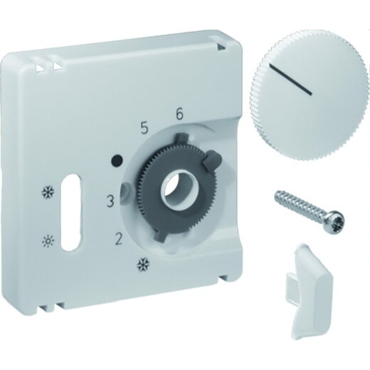 Alre-It Abdeckung für Raumtemperaturregler JZ-004.000 50x50mm glanz reinweiss UN990037