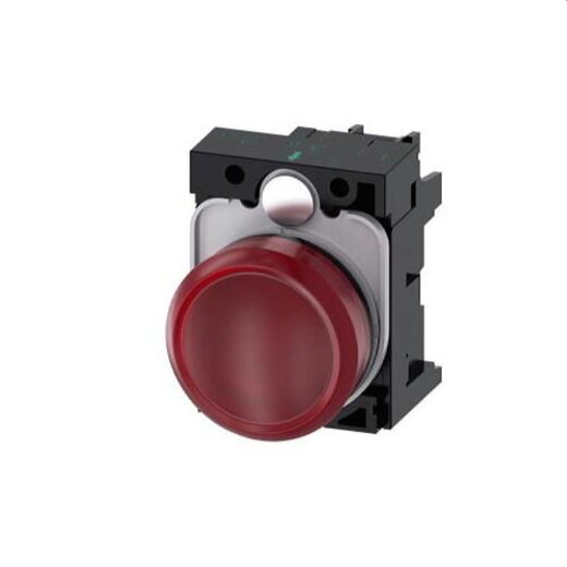 Siemens Leuchtmelder 22mm rund rot Linse glatt 3SU1102-6AA20-1AA0