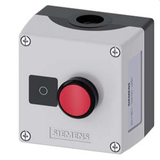 Siemens Gehäuse für Befehlsgeräte 22mm rund 3SU1801-0AC00-2AB1