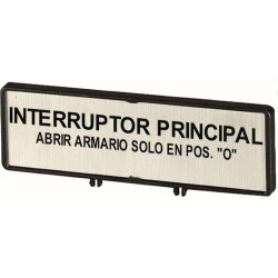 EATON Electric Zusatzfrontschild ZFS77-P3 Spanisch