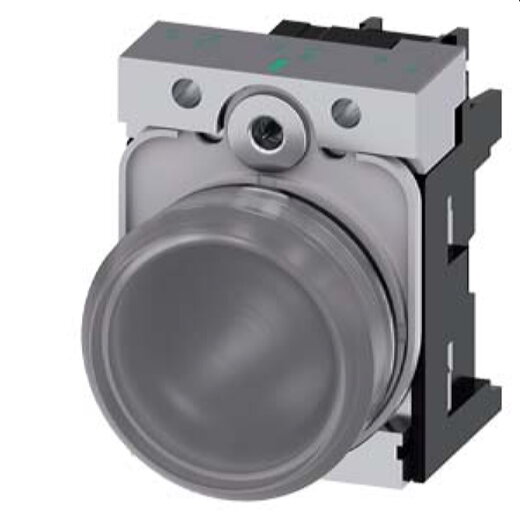 Siemens Leuchtmelder 22mm rund klar Linse glatt 3SU1156-6AA70-1AA0