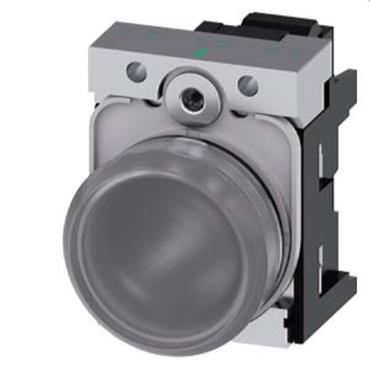 Siemens Leuchtmelder 22mm rund klar Linse glatt 3SU1156-6AA70-3AA0