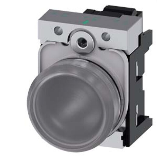 Siemens Leuchtmelder 22mm rund klar Linse glatt 3SU1152-6AA70-3AA0