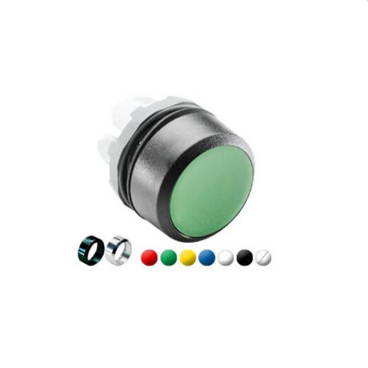 ABB Stotz-Kontakt Taster MP1-7046 flach schwarz 1SFA611100R7046