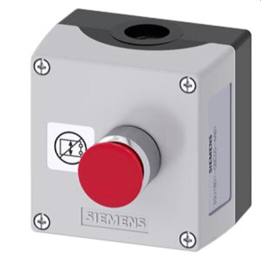 Siemens Gehäuse für Befehlsgeräte 22mm rund, 3SU1801-0BC00-4AB1