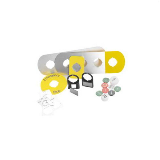 ABB Stotz-Kontakt Textschild MA6-1016 3fach silber I O II 1SFA611930R1016