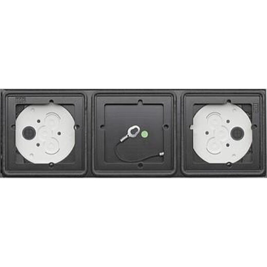 Gira AP-Gehäuse 5503910 3Module 1x3 Anthrazit